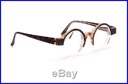 Vintage round half rim eyeglasses by JF Rey, Made in France