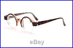 Vintage round half rim eyeglasses by JF Rey, Made in France