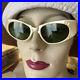 Vtg 50s 60s Pearly CatEye Sunglasses Preowned Eyeglass Frame FRANCE Wraparound