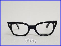 Vtg 60s Black frame France ORA Winston Eyeglasses frames cat Eye frame glasses