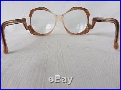 Vtg 70's Rx Mod/GoGo Diane Von Furstenberg Oversized Glasses Frames Made France