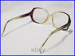 Vtg 70s Womens Oversized frames Lanvin Ok 11 Eyeglasses sunglasses frame violet
