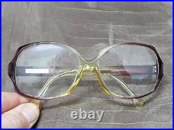Vtg 70s Womens Oversized frames Lanvin Ok 11 Eyeglasses sunglasses frame violet