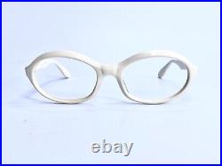 Vtg 80's Katia De France Off White Oval Frame Eyeglasses 52 20 135