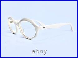Vtg 80's Katia De France Off White Oval Frame Eyeglasses 52 20 135
