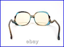 Vtg Avant Garde womens frames upside down drop arms huge bug Eye Eyeglasses