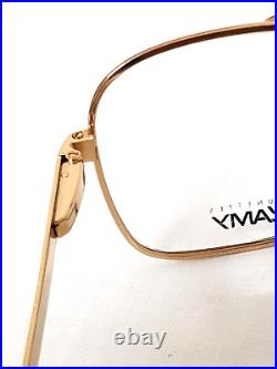 Vtg Lamy Alcide F Lunettes Eyeglasses Gold Square France Glasses Frames