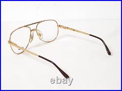 Vtg Lamy Freeport F Lunettes Eyeglasses Gold Pilot Aviator France Glasses Frames
