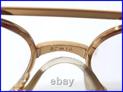 Vtg Lamy Freeport F Lunettes Eyeglasses Gold Pilot Aviator France Glasses Frames