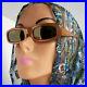 Vtg New Wave 80s CLAUDE MONTANA for Alain Mikli Brown MIRRORED SUNGLASSES France