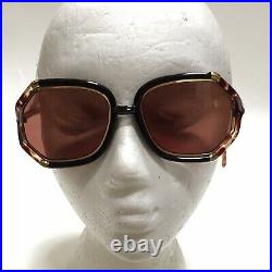 Vtg TED LAPIDUS Sunglasses Tortiose 70s Unisex Oversized Eyeglass Frame France