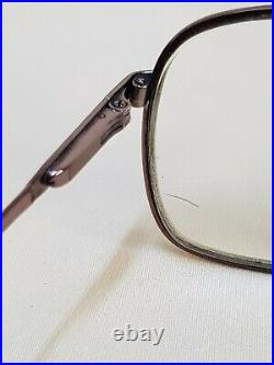 Vtg metal mens Eyeglasses Monsieur Daniel glasses Square frames two bridge frame