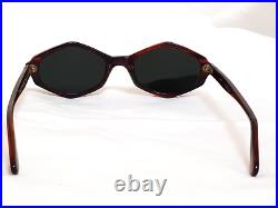 Vtg rare Hexagonal Sunglasses trend capri glasses France Anthony frames Amber