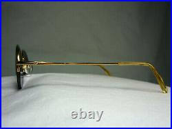 Vuillet Vega eyeglasses Gold plated Titanium half rim oval, round unisex frame