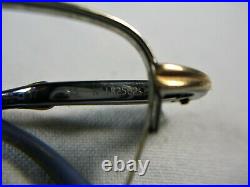 Vuillet Vega eyeglasses half rim oval Platinum plated Titanium frames vintage