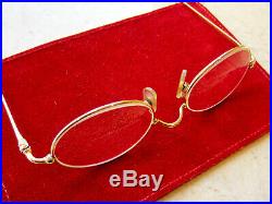 Women's Cartier prescription eyeglasses with gold frame. Immaculate condition