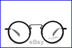 Yohji Yamamoto Modern Vintage Round Eyeglasses Black 1003 002