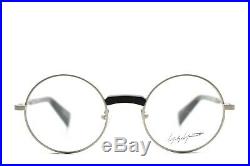 Yohji Yamamoto Modern Vintage Round Eyeglasses Silver Black 3001 019