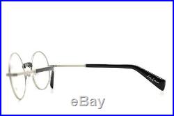 Yohji Yamamoto Modern Vintage Round Eyeglasses Silver Black 3001 019